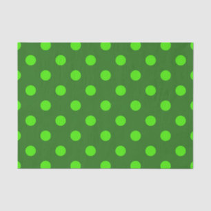 Groen op donkergroen stippenpatroonontwerp tissuepapier