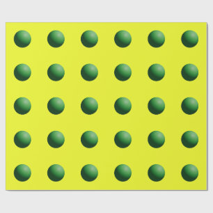 Groen op Geel Cadeaupapier