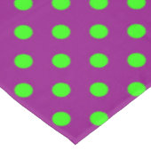 Groen op Paarse stippen Patroonontwerp Tafelkleed (Gekanteld)