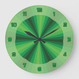 Groen optisch grote klok