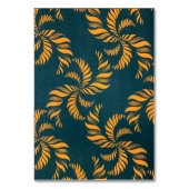 Groen & Oranje Ankara Tafelnummer  (Achterkant)