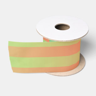 Groen Oranje Gestreepte Patroon Lint