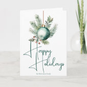 Groen Ornament Prettige feestdagen Trendy (Voorkant)