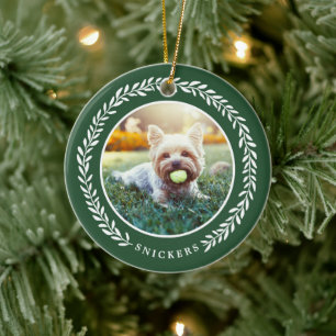 Groen Ornament van Kerstmis van de Foto van het