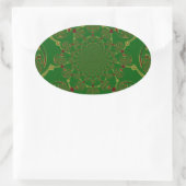 Groen Ovale Sticker (Tas)