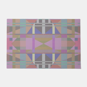 Groen Paars roze geometrisch Deurmat