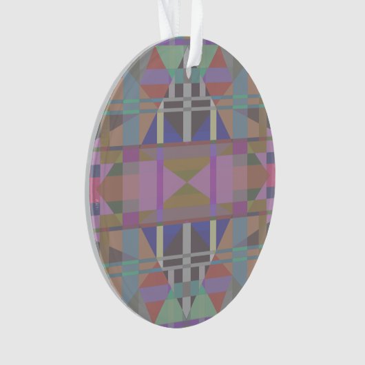 Groen Paars roze geometrisch Ornament (voorkant)