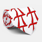 Groen Paars Wis Wit Rood Pi 3.14 symbool Wiskunde Stropdas (Opgerold)