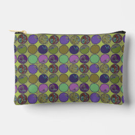 Groen Paarse Abstracte Cirkelpatroon Etui