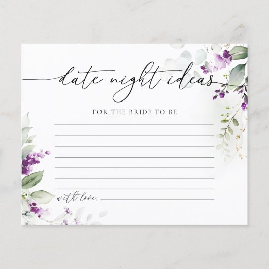 Groen Paarse Lila Datum Nachtideeën (Voorkant)