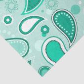 groen paisley tissuepapier (Detail)