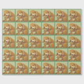 Groen paketpapier cadeaupapier (Vlak)