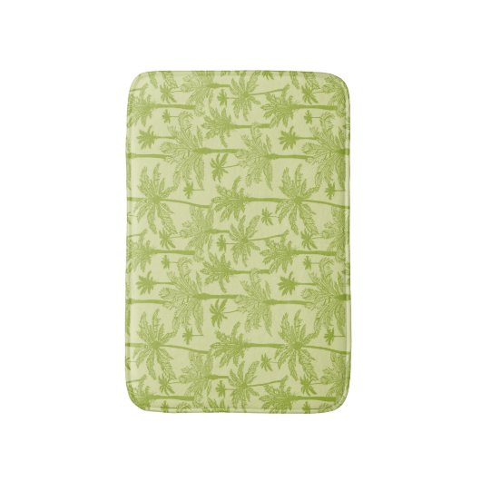 Groen palm Trees Pattern Badmat (Voorkant Verticaal)