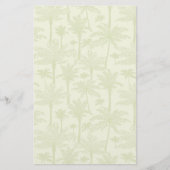 Groen palm Trees Pattern Briefpapier (Voorkant)