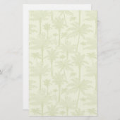 Groen palm Trees Pattern Briefpapier (Voorkant / Achterkant)