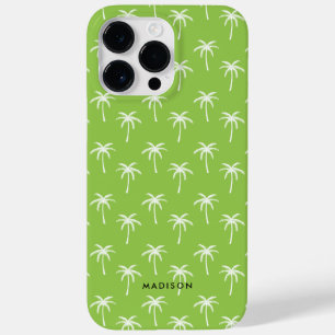 Groen palm Trees Pattern Case-Mate iPhone 14 Pro Max Hoesje