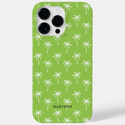 Groen palm Trees Pattern Case-Mate iPhone Case (Achterkant)