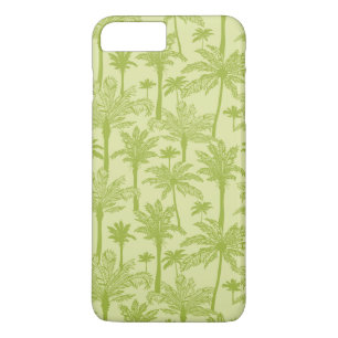 Groen palm Trees Pattern iPhone 8 Plus / 7 Plus Hoesje