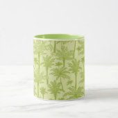 Groen palm Trees Pattern Mok (Midden)