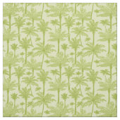 Groen palm Trees Pattern Stof (Swatch)