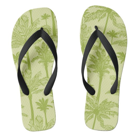 Groen palm Trees Pattern Teenslippers (Voetbed)