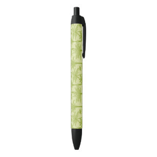 Groen palm Trees Pattern Zwarte Inkt Pen