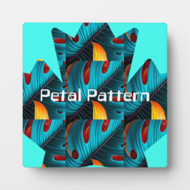 groen palmbladpatroon fotoplaat