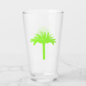 Groen palmboomglas glas (Achterkant)