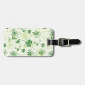 Groen palmboompatroon bagagelabel (Voorkant horizontaal)