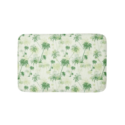 Groen palmstructuurpatroon badmat (Voorkant)