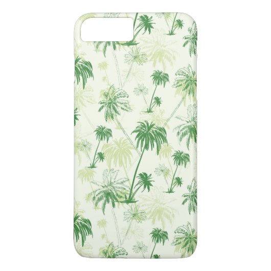 Groen palmstructuurpatroon Case-Mate iPhone case (Achterkant)