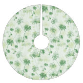 Groen palmstructuurpatroon kerstboom rok (Voorkant)