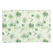 Groen palmstructuurpatroon kussensloop (Voorkant-Rechts)