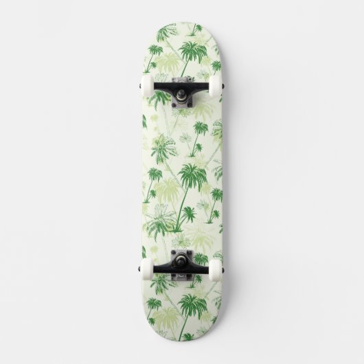 Groen palmstructuurpatroon skateboard (Voorkant)