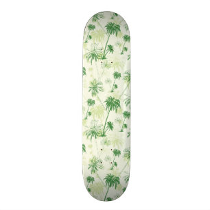Groen palmstructuurpatroon skateboard