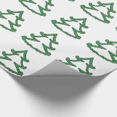 Groen papier voor het ompakken van bomen (Hoek)