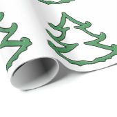 Groen papier voor het ompakken van bomen (Rol Hoek)