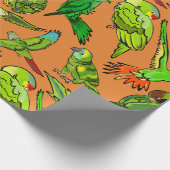 Groen papier voor het ompakken van delen (Hoek)