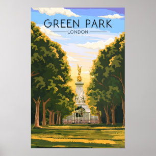 Groen Park Londen Reisposter Poster