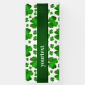 groen, patrick, klaver, vakantie, shamrock, saint, spandoek (Verticaal)