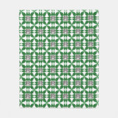 Groen patroon fleece deken (Voorkant)