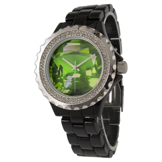 Groen patroon horloge (Gekanteld)