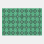 Groen Patroon Kerst Wrapping Papier Assortiment Inpakpapier Vel (Voorkant 3)