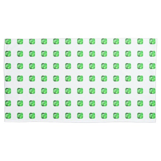 Groen patroon kussensloop (Voorkant-Links)