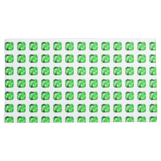 Groen patroon kussensloop (Voorkant-Rechts)