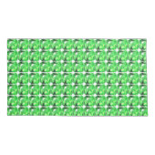 Groen patroon kussensloop (Achterkant-Links)