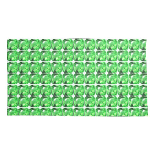 Groen patroon kussensloop (Achterkant-Links)