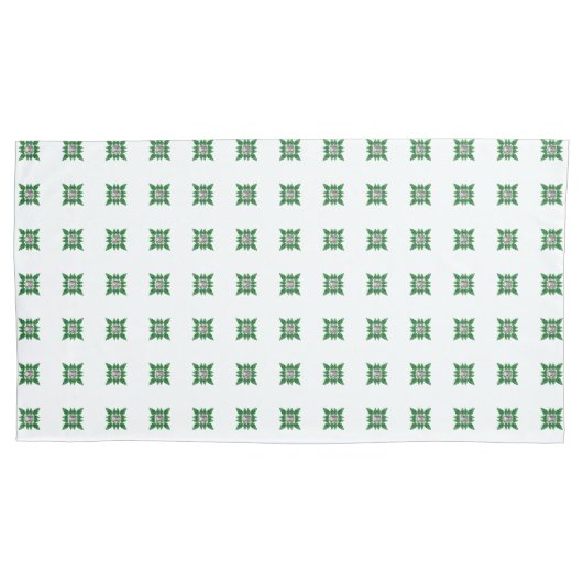 Groen patroon kussensloop (Voorkant-Links)