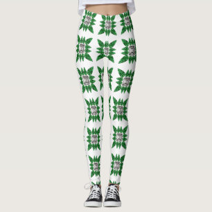 Groen patroon leggings
