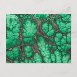 Groen Patroon Malachiet Briefkaart